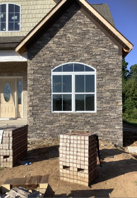 Stone masonry project in Southern Arizona